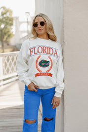 FLORIDA GATORS Having A Ball Fleece Crew Pullover By Madi Prewett Troutt
