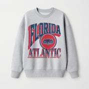 FLORIDA ATLANTIC OWLS GAME ON PREMIUM FLEECE DROP SHOULDER CREWNECK PULLOVER