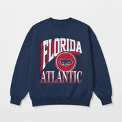 FLORIDA ATLANTIC OWLS MAIN CHARACTER PREMIUM FLEECE DROP SHOULDER CREWNECK PULLOVER