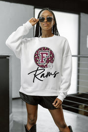 FORDHAM RAMS WILD BREAKTHROUGH PREMIUM FLEECE CREWNECK PULLOVER