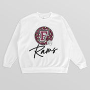 FORDHAM RAMS WILD BREAKTHROUGH PREMIUM FLEECE CREWNECK PULLOVER