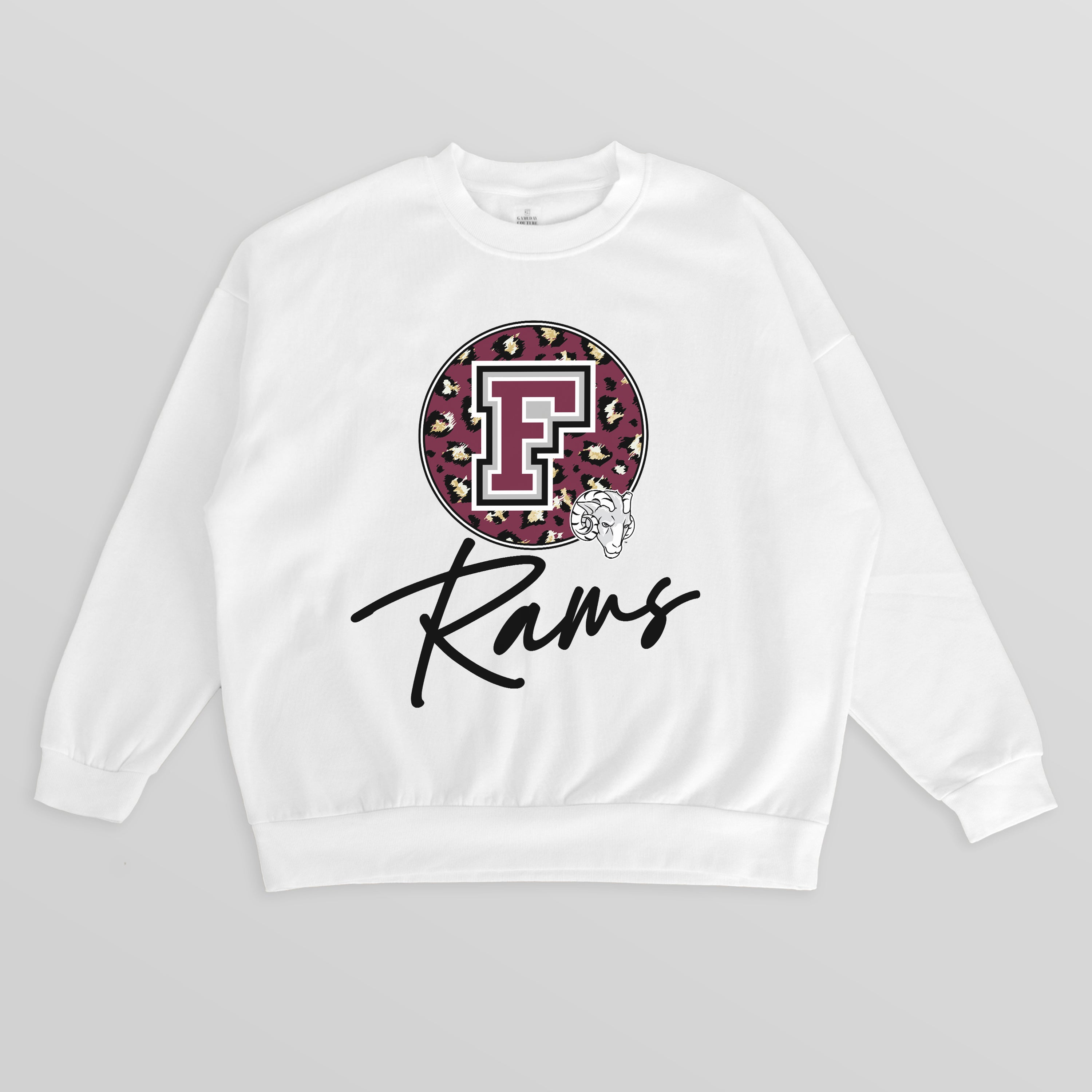 FORDHAM RAMS WILD BREAKTHROUGH PREMIUM FLEECE CREWNECK PULLOVER