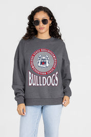 FRESNO STATE BULLDOGS SATURDAY SEAL PREMIUM FLEECE DROP SHOULDER CREWNECK PULLOVER