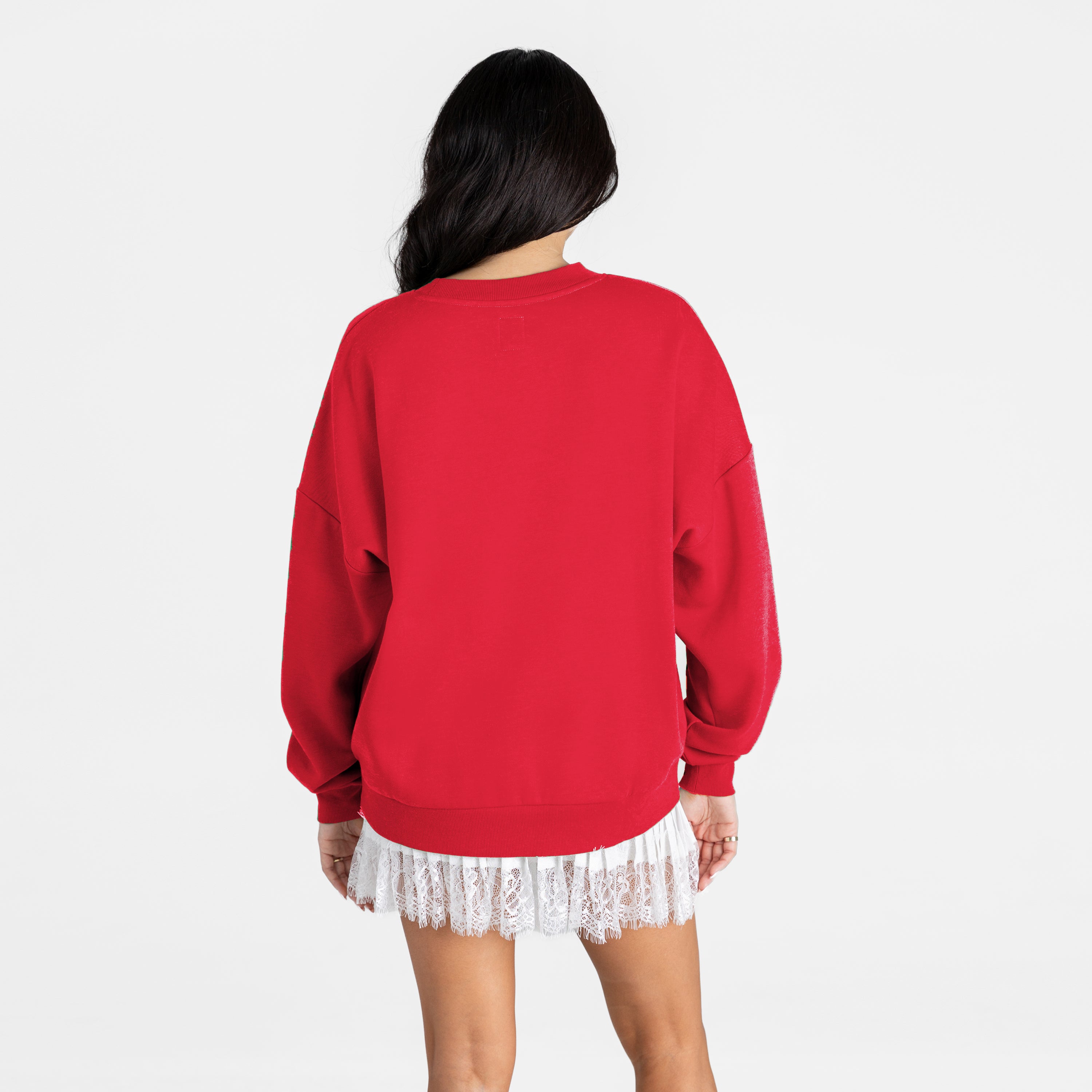 FRESNO STATE BULLDOGS MAIN CHARACTER PREMIUM FLEECE DROP SHOULDER CREWNECK PULLOVER