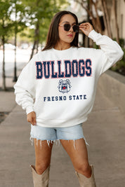 FRESNO STATE BULLDOGS FREESTYLE PREMIUM FLEECE CREWNECK PULLOVER