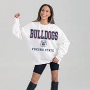 FRESNO STATE BULLDOGS FREESTYLE PREMIUM FLEECE CREWNECK PULLOVER
