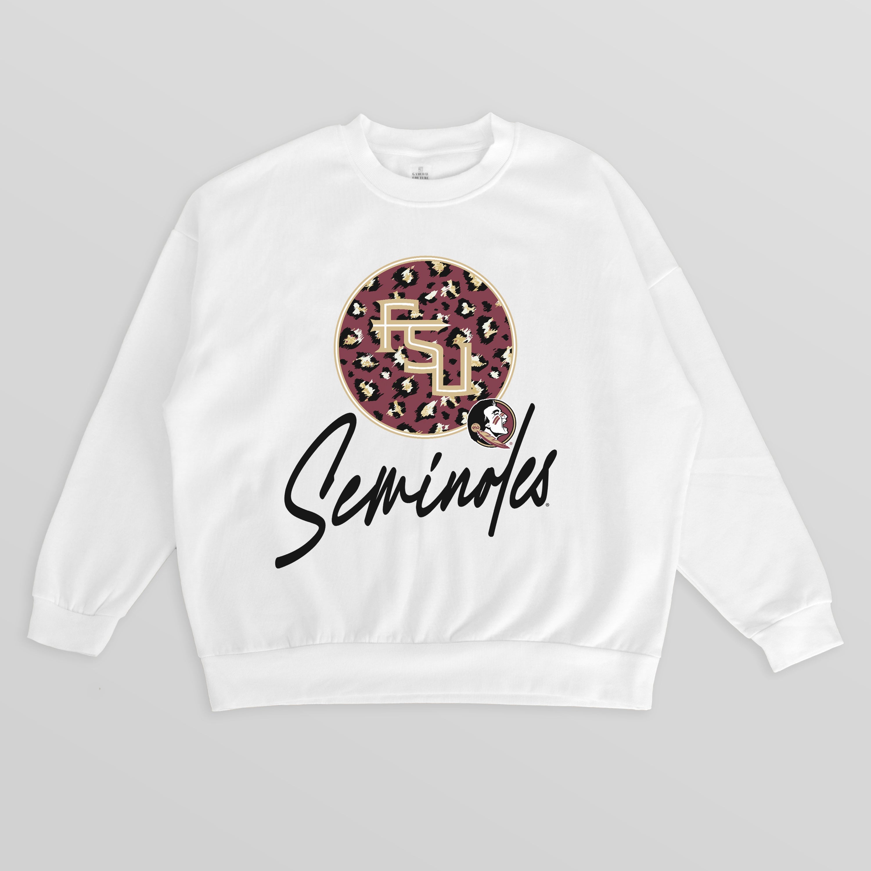 FLORIDA STATE SEMINOLES WILD BREAKTHROUGH PREMIUM FLEECE CREWNECK PULLOVER
