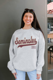 FLORIDA STATE SEMINOLES CLASSIC WIN PREMIUM FLEECE CREWNECK PULLOVER