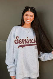 FLORIDA STATE SEMINOLES CLASSIC WIN PREMIUM FLEECE CREWNECK PULLOVER