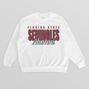 FLORIDA STATE SEMINOLES ALUMNI ERA PREMIUM DROP SHOULDER FLEECE CREWNECK PULLOVER