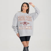 FLORIDA STATE SEMINOLES DEGREE UNLOCKED PREMIUM DROP SHOULDER FLEECE CREWNECK PULLOVER