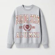 FLORIDA STATE SEMINOLES DEGREE UNLOCKED PREMIUM DROP SHOULDER FLEECE CREWNECK PULLOVER