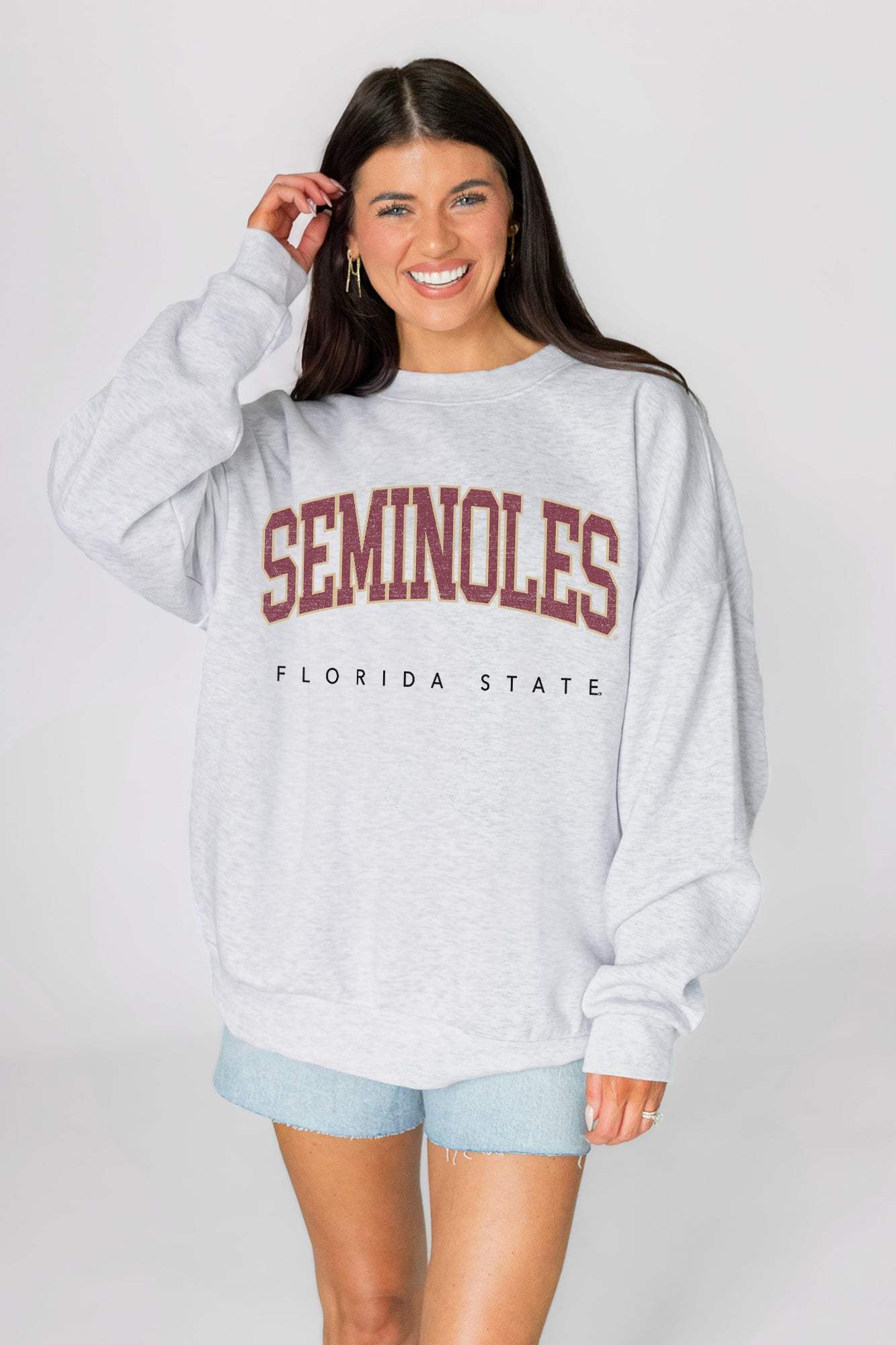 FLORIDA STATE SEMINOLES NEXT MOVE PREMIUM FLEECE UNISEX CREWNECK PULLOVER