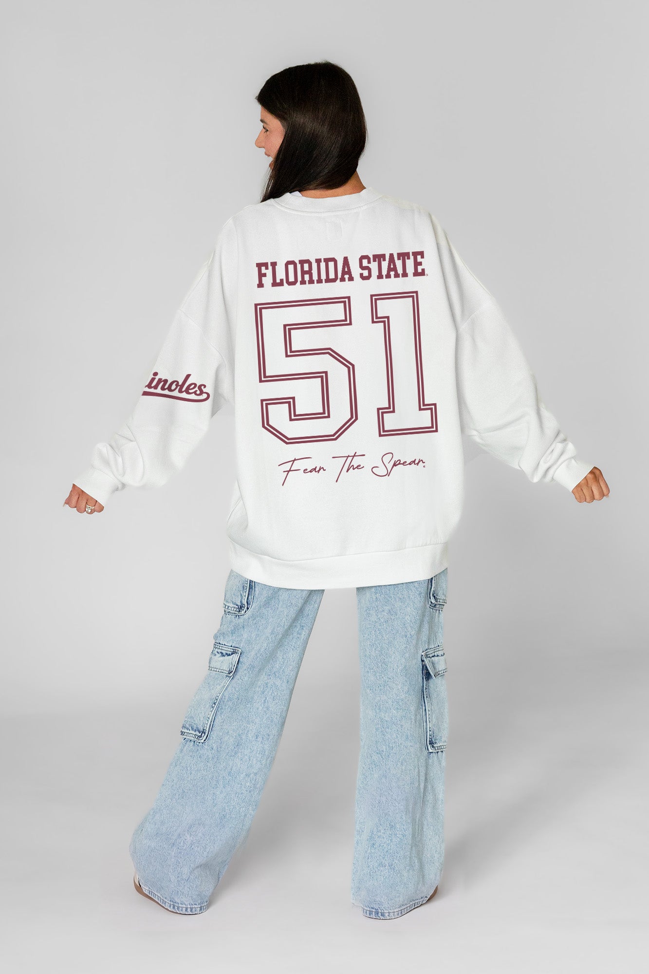 FLORIDA STATE SEMINOLES DAY ONE PREMIUM FLEECE UNISEX CREWNECK PULLOVER