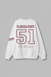 FLORIDA STATE SEMINOLES DAY ONE PREMIUM FLEECE UNISEX CREWNECK PULLOVER