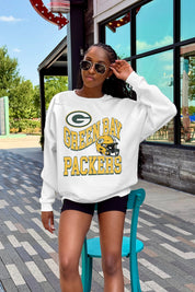GREEN BAY PACKERS HARD EARNED PREMIUM FLEECE CREWNECK PULLOVER