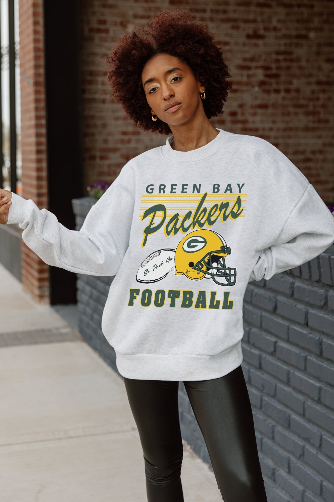 GREEN BAY PACKERS HOME TURF PREMIUM FLEECE CREWNECK PULLOVER