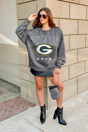 GREEN BAY PACKERS RISING STAR PREMIUM FLEECE CREWNECK PULLOVER