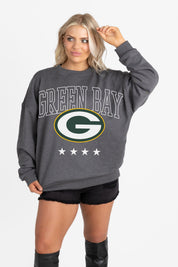 GREEN BAY PACKERS RISING STAR PREMIUM FLEECE CREWNECK PULLOVER