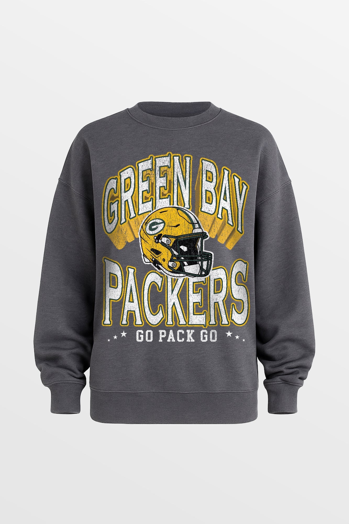 GREEN BAY PACKERS STAY COOL PREMIUM FLEECE CREWNECK PULLOVER BY RANDI MAHOMES