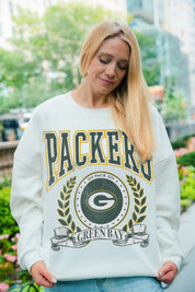 GREEN BAY PACKERS STAY COOL PREMIUM FLEECE CREWNECK PULLOVER