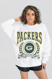 GREEN BAY PACKERS STAY COOL PREMIUM FLEECE CREWNECK PULLOVER