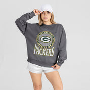 GREEN BAY PACKERS SATURDAY SEAL PREMIUM FLEECE DROP SHOULDER CREWNECK PULLOVER