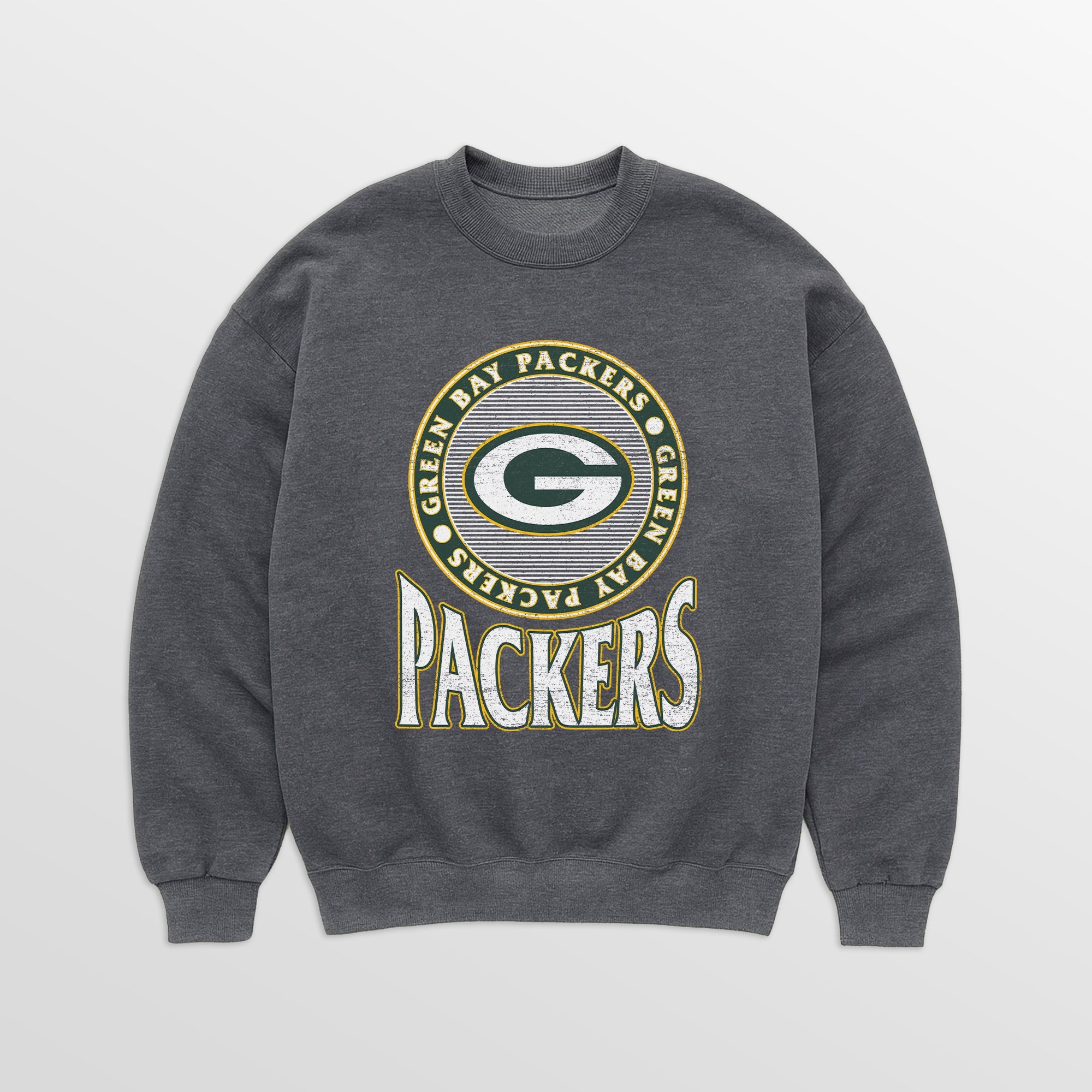 GREEN BAY PACKERS SATURDAY SEAL PREMIUM FLEECE DROP SHOULDER CREWNECK PULLOVER