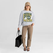 GREEN BAY PACKERS GAME ON PREMIUM FLEECE DROP SHOULDER CREWNECK PULLOVER