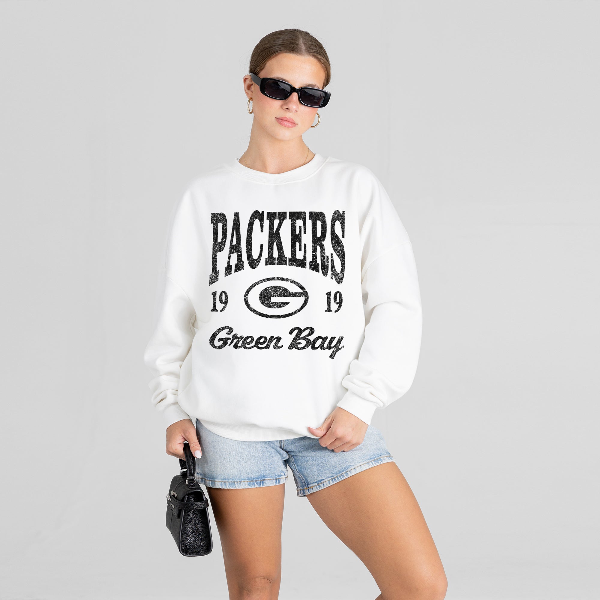 GREEN BAY PACKERS PEAK SEASON PREMIUM FLEECE CREWNECK PULLOVER