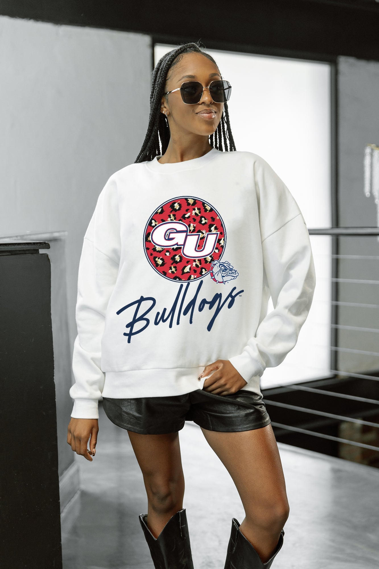 GONZAGA BULLDOGS WILD BREAKTHROUGH PREMIUM FLEECE CREWNECK PULLOVER