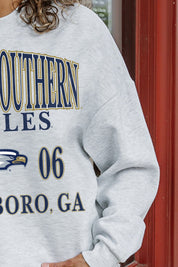GEORGIA SOUTHERN EAGLES ALLEGIANCE PREMIUM FLEECE DROP SHOULDER CREWNECK PULLOVER