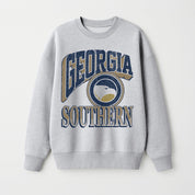 GEORGIA SOUTHERN EAGLES GAME ON PREMIUM FLEECE DROP SHOULDER CREWNECK PULLOVER