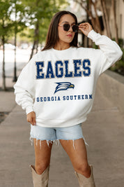 GEORGIA SOUTHERN EAGLES FREESTYLE PREMIUM FLEECE CREWNECK PULLOVER