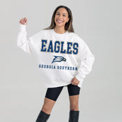 GEORGIA SOUTHERN EAGLES FREESTYLE PREMIUM FLEECE CREWNECK PULLOVER