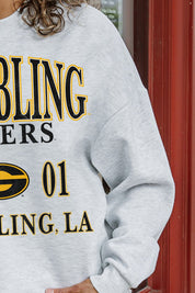 GRAMBLING STATE TIGERS ALLEGIANCE PREMIUM FLEECE DROP SHOULDER CREWNECK PULLOVER