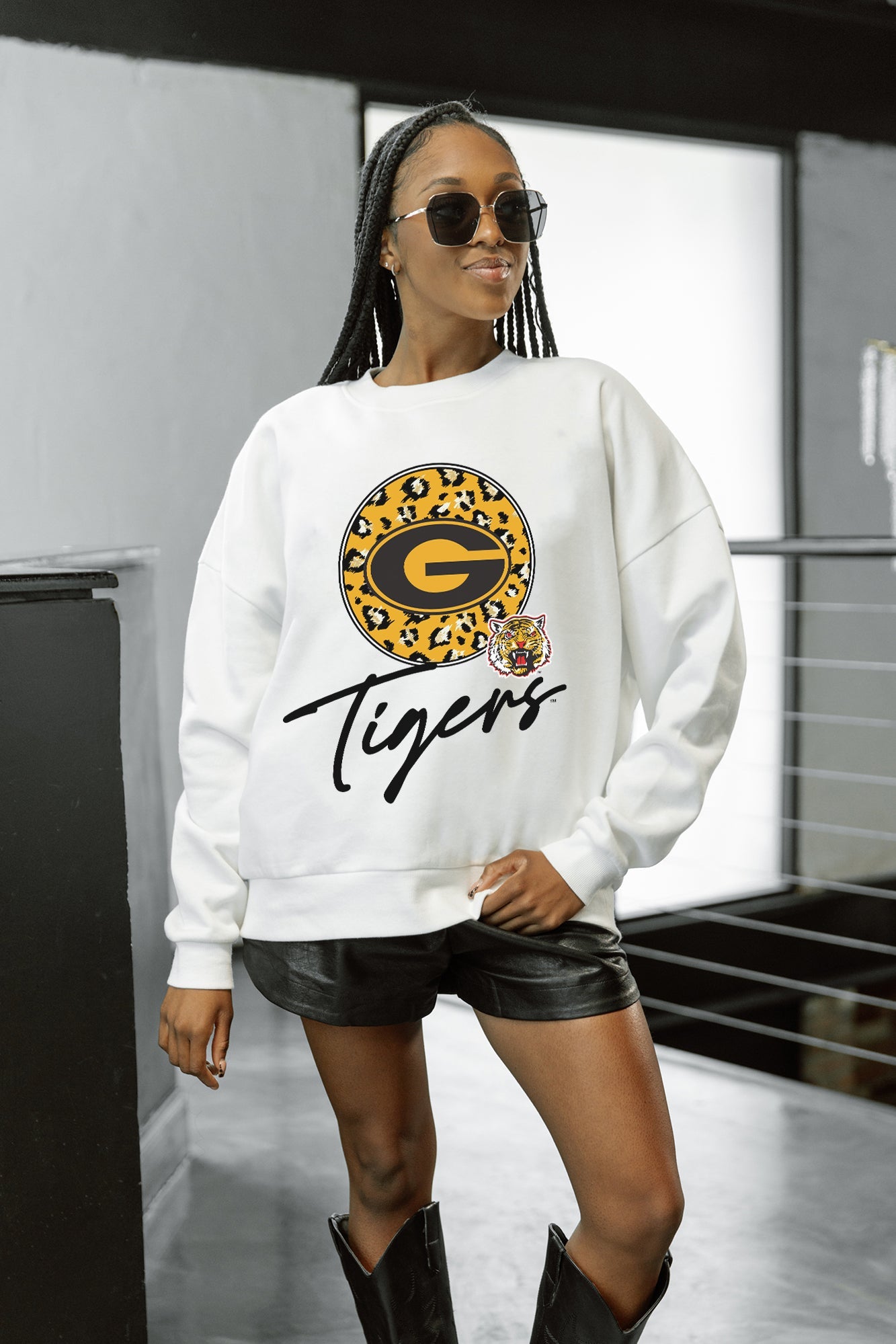GRAMBLING STATE TIGERS WILD BREAKTHROUGH PREMIUM FLEECE CREWNECK PULLOVER