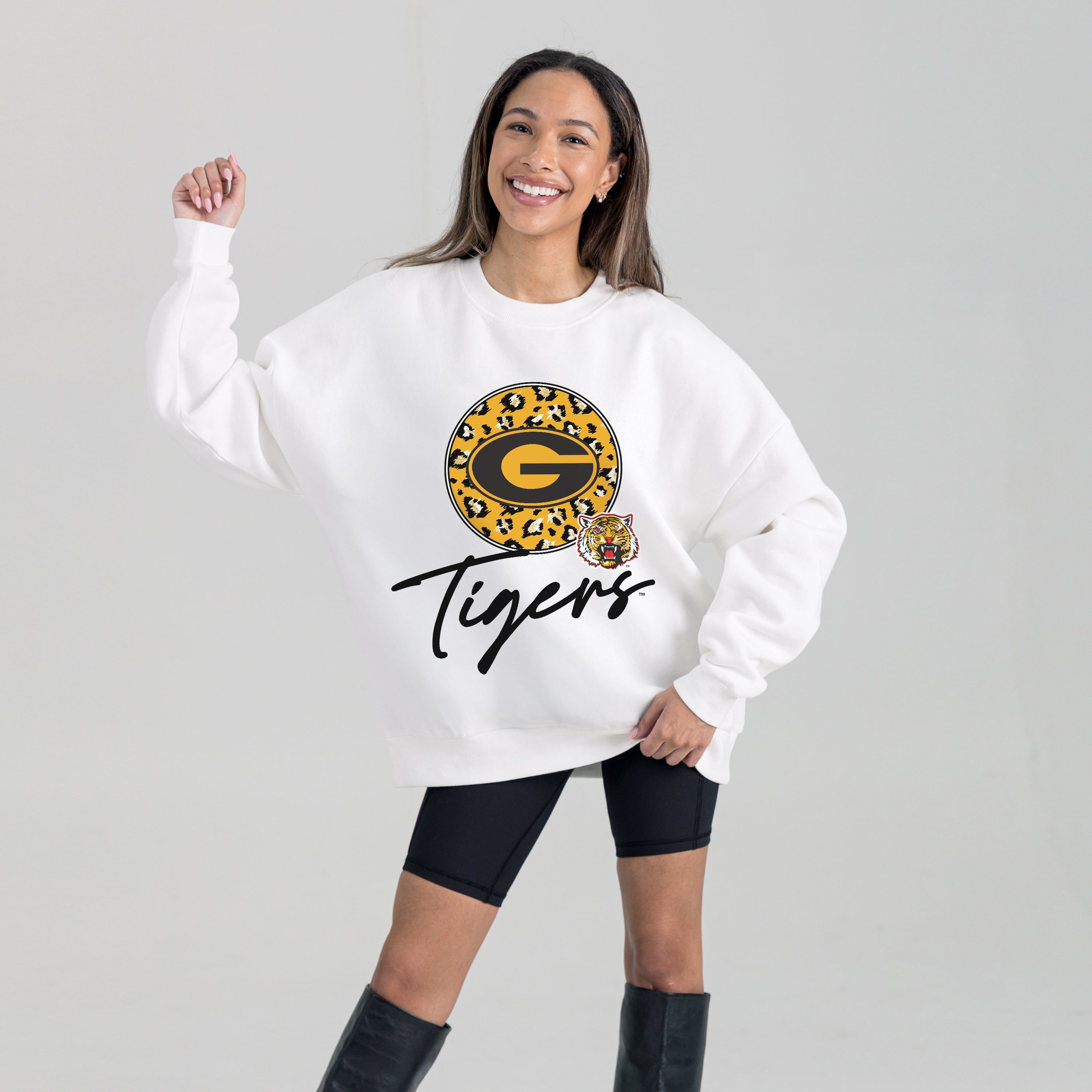 GRAMBLING STATE TIGERS WILD BREAKTHROUGH PREMIUM FLEECE CREWNECK PULLOVER