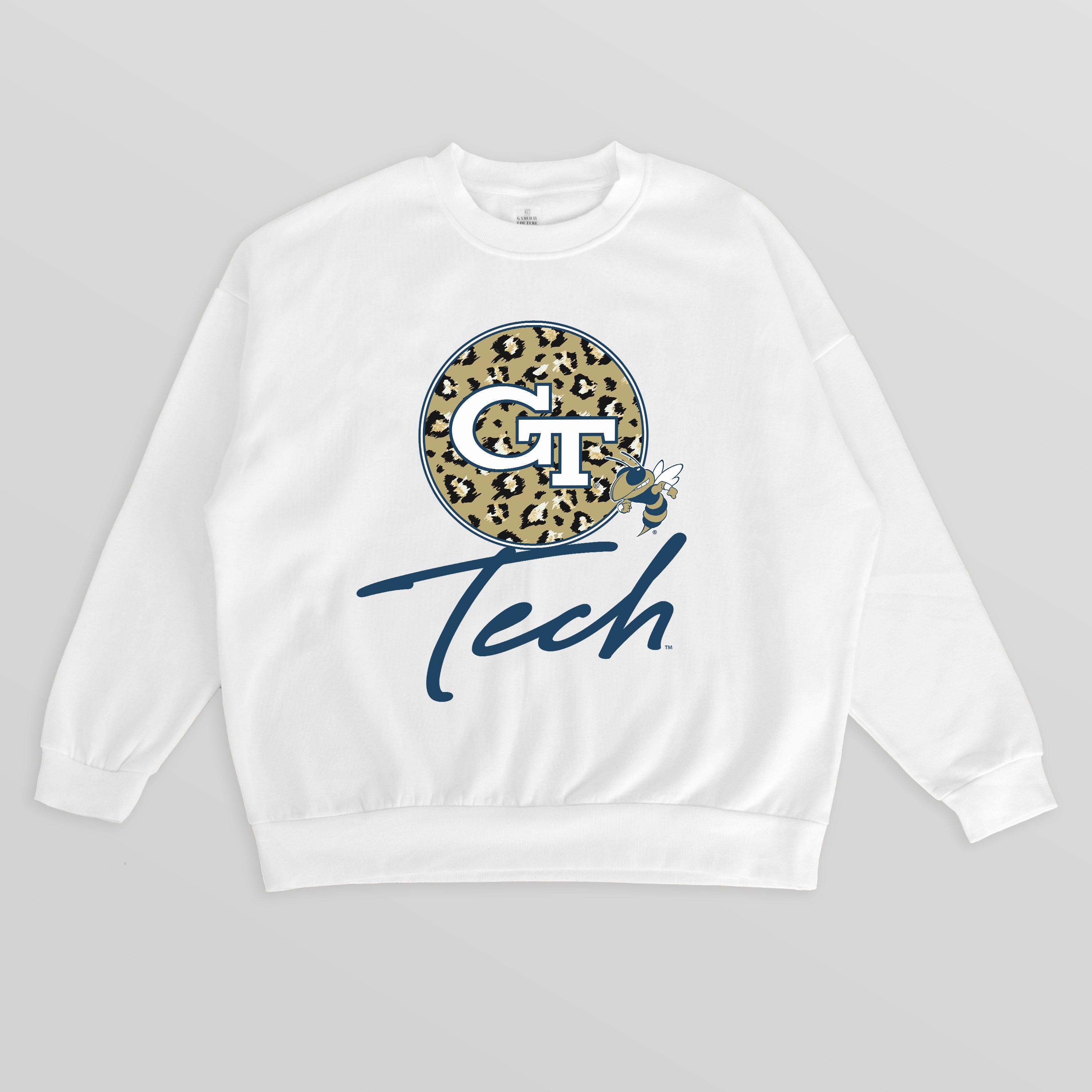 GEORGIA TECH YELLOW JACKETS WILD BREAKTHROUGH PREMIUM FLEECE CREWNECK PULLOVER