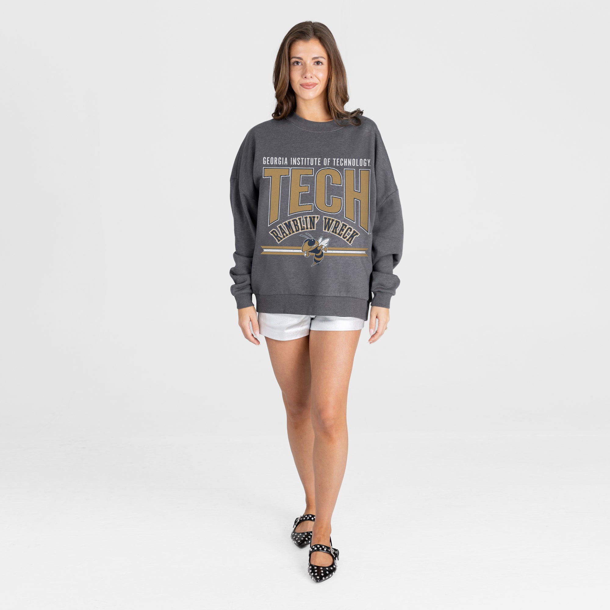 GEORGIA TECH YELLOW JACKETS KICKOFF CLASSIC PREMIUM FLEECE PULLOVER
