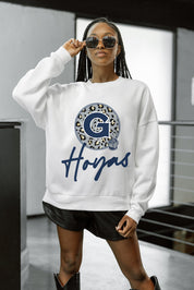 GEORGETOWN HOYAS WILD BREAKTHROUGH PREMIUM FLEECE CREWNECK PULLOVER