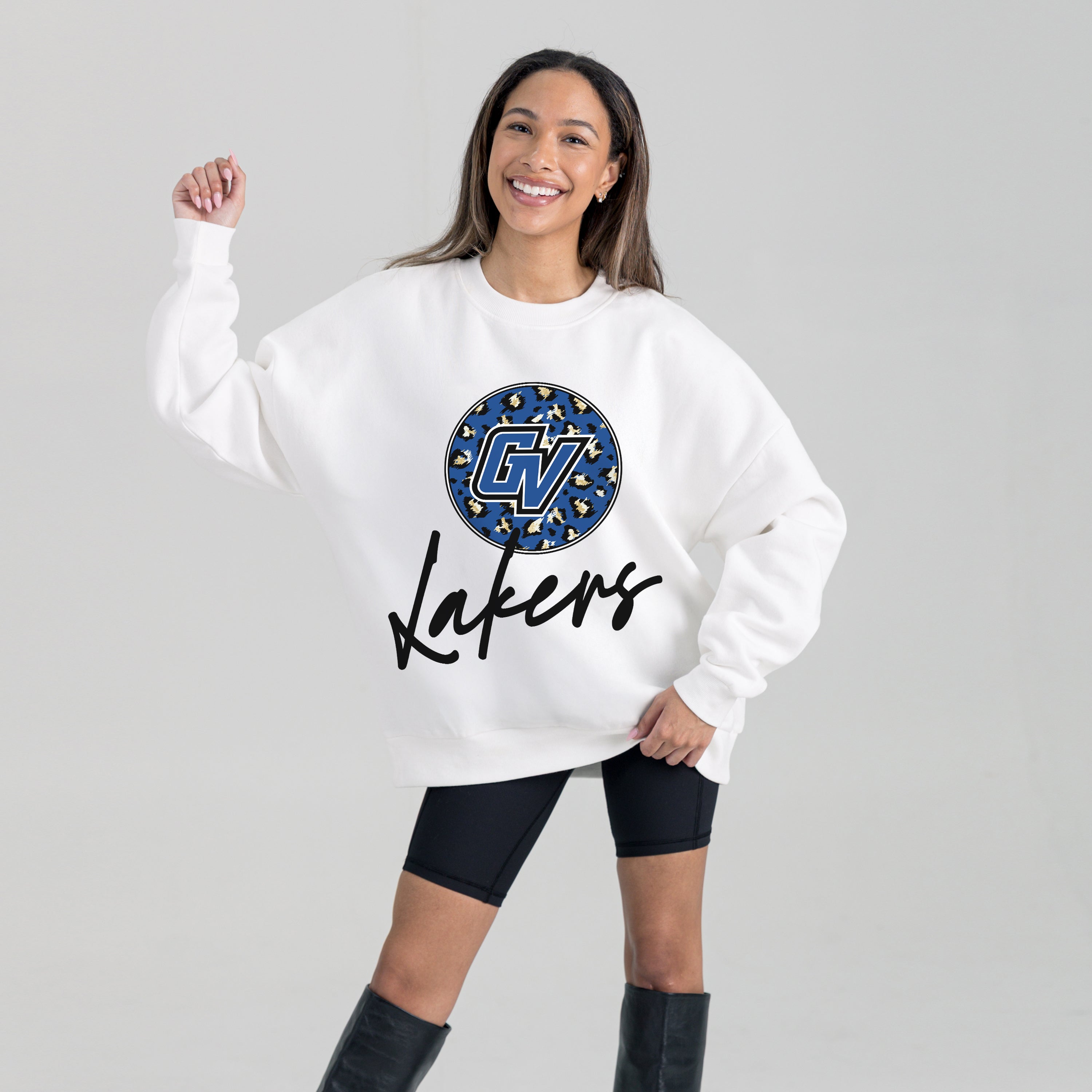 GRAND VALLEY LAKERS WILD BREAKTHROUGH PREMIUM FLEECE CREWNECK PULLOVER