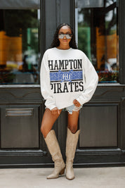 HAMPTON PIRATES FAIR CATCH PREMIUM FLEECE DROP SHOULDER CREWNECK PULLOVER
