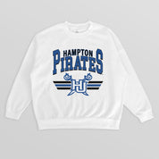 HAMPTON PIRATES SWIFT STRIKE PREMIUM FLEECE DROP SHOULDER CREWNECK PULLOVER