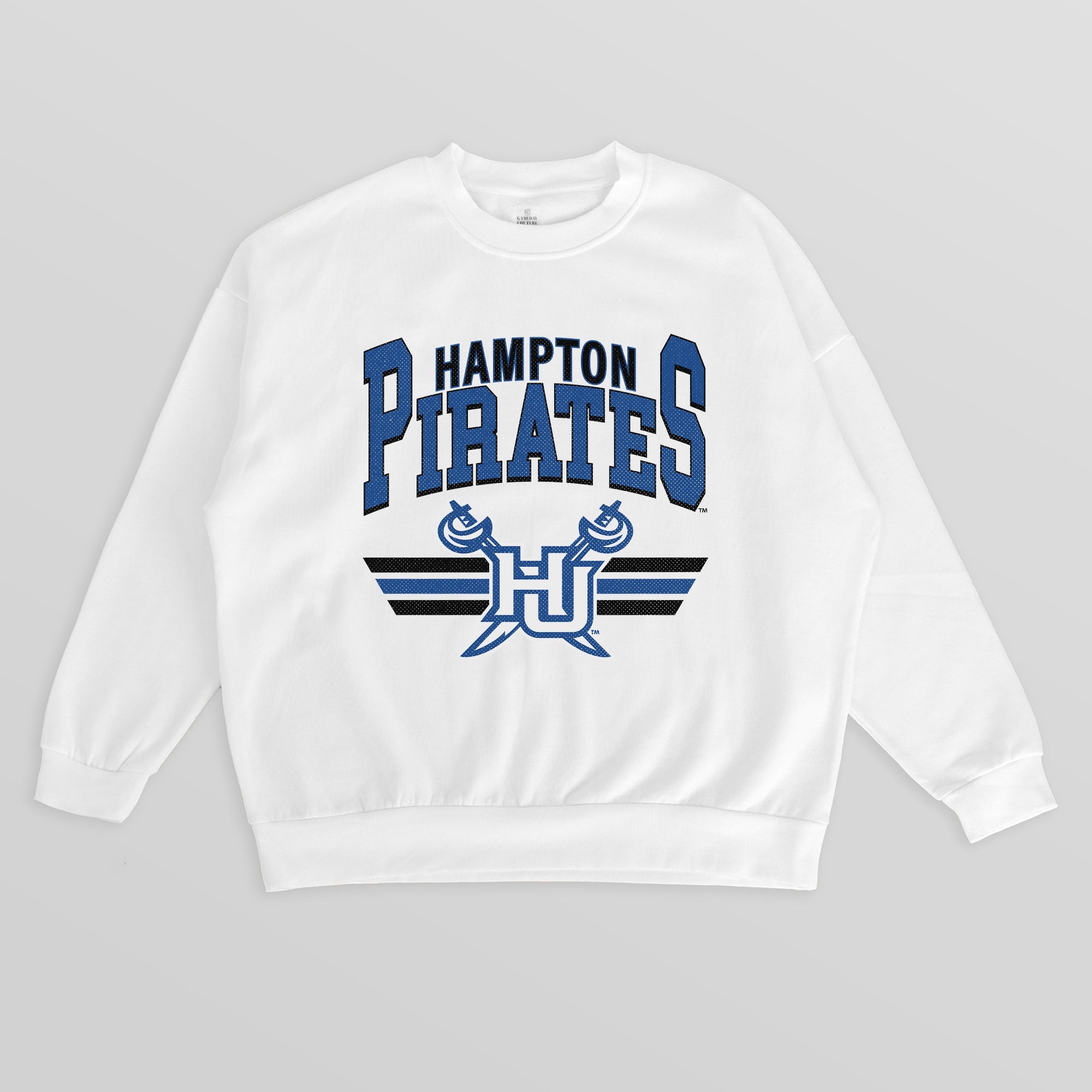 HAMPTON PIRATES SWIFT STRIKE PREMIUM FLEECE DROP SHOULDER CREWNECK PULLOVER