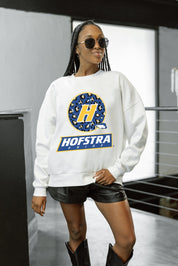 HOFSTRA PRIDE WILD BREAKTHROUGH PREMIUM FLEECE CREWNECK PULLOVER