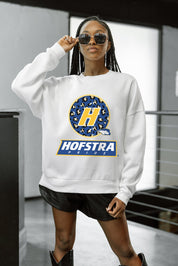 HOFSTRA PRIDE WILD BREAKTHROUGH PREMIUM FLEECE CREWNECK PULLOVER