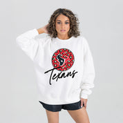 HOUSTON TEXANS WILD BREAKTHROUGH PREMIUM FLEECE CREWNECK PULLOVER