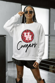 HOUSTON COUGARS WILD BREAKTHROUGH PREMIUM FLEECE CREWNECK PULLOVER