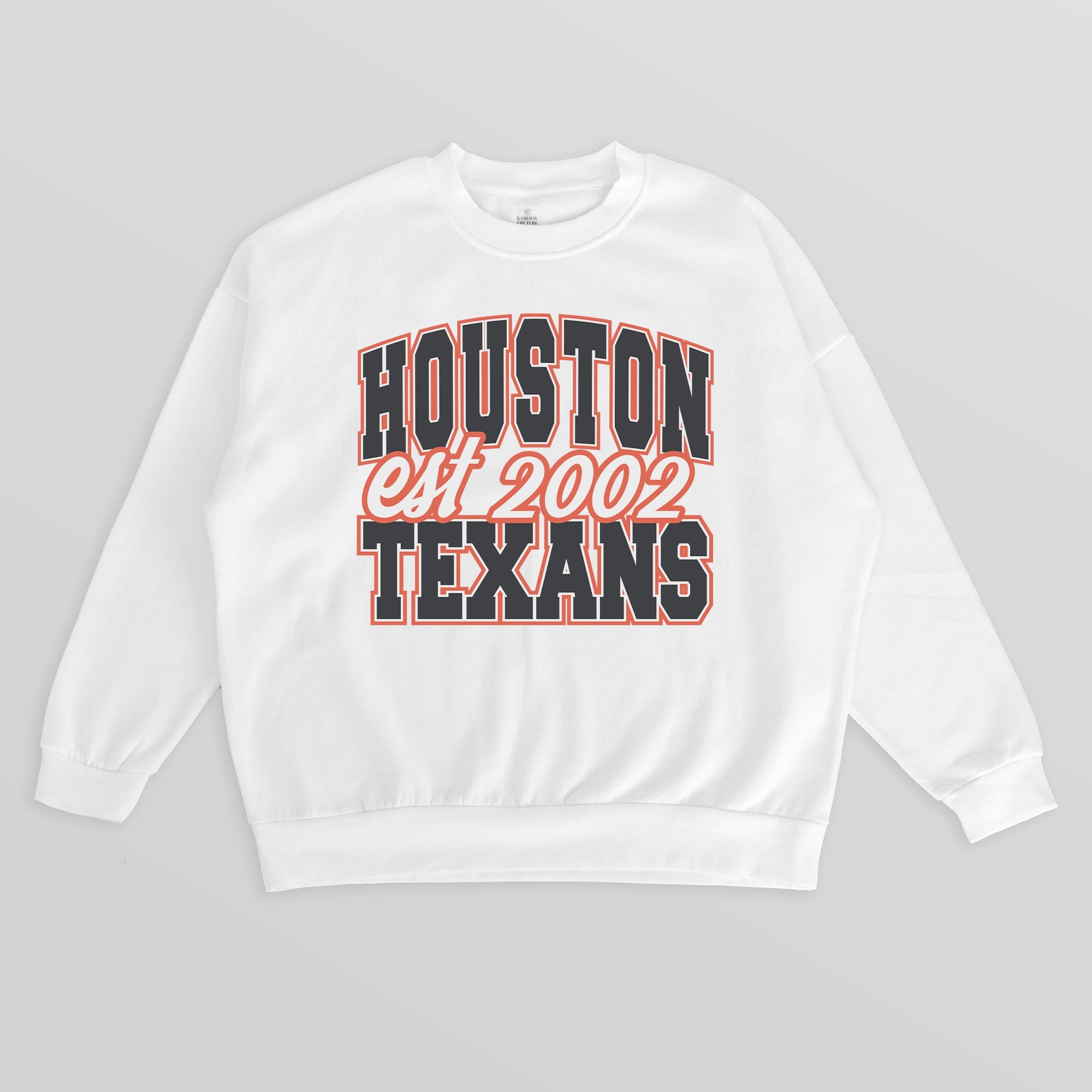 HOUSTON TEXANS FADED FORMATION PREMIUM FLEECE CREWNECK PULLOVER